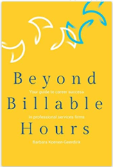 Cover of Beyond Billable Hours: Your guide to career success in professional services firms by Barbara Koenen-Geerdink